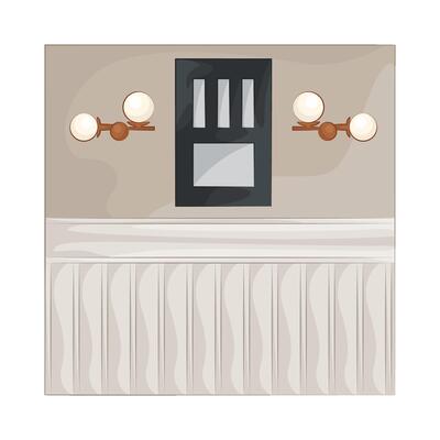 Illustration of house wall