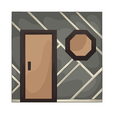 Illustration of house wall