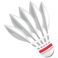 Badminton shuttlecocks on white background vector