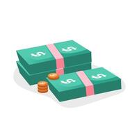 Money and coints illustration vector