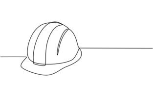 Single continuous line drawing of labor minimalist concept. Banner and logo for labor days. simple line, Labor Day doodle art design hand outline building. pro . vector