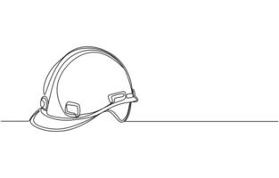 Single continuous line drawing of labor minimalist concept. Banner and logo for labor days. simple line, Labor Day doodle art design hand outline building. pro . vector