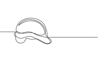 Single continuous line drawing of labor minimalist concept. Banner and logo for labor days. simple line, Labor Day doodle art design hand outline building. pro . vector