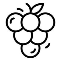 Grape Simple Line Icon Logo Symbol vector