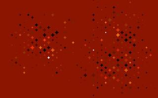 Light Orange pattern with christmas stars. vector