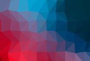 Dark Blue, Red triangle mosaic texture. vector