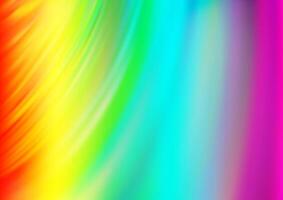 Light Multicolor, Rainbow background with curved circles. vector