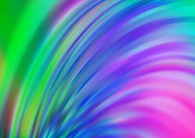 Light Multicolor, Rainbow pattern with curved circles. vector