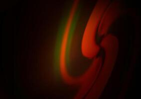 Dark Orange pattern with lines, ovals. vector