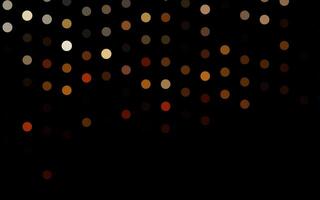 Dark Orange layout with circle shapes. vector