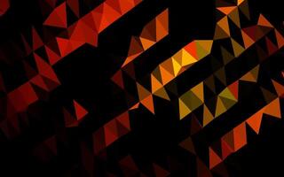 Dark Orange polygon abstract background. vector