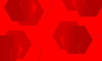 abstract red hexagon background vector