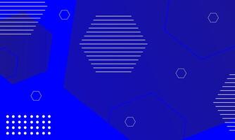 abstract blue hexagon background vector