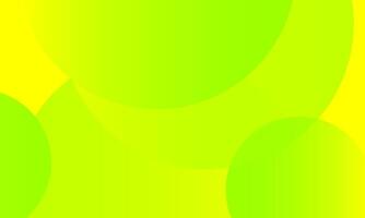 abstract yellow and green circles background vector