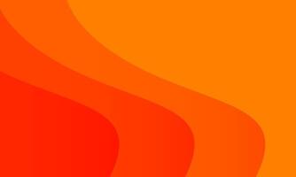 abstract orange gradient curved background vector