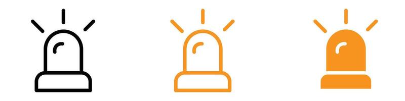 Buzzer Icon Set Alarm and Alert Symbols for Security and Notification Systems vector