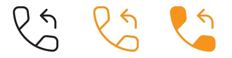 Callback Icon Set Customer Service Illustrations for Business Communication vector