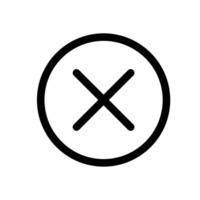 Close Button Icon Set User Interface Symbols for Web and App Design vector