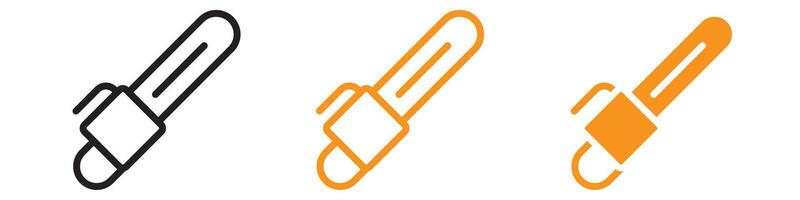 Chainsaw Icon Set Logging and Cutting Tool Illustrations for Forestry and Construction vector