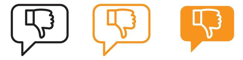 Criticism Icon Set Review and Feedback Illustrations for Professional Development vector