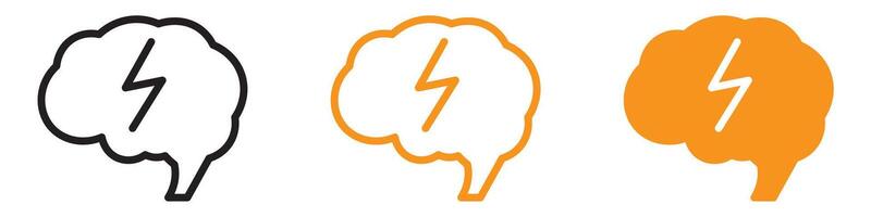 Epilepsy Icon Set Medical Condition Illustrations for Health Awareness and Support vector