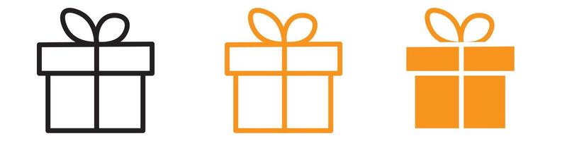 Free Gift Icon Set Promotional and Incentive Illustrations for Marketing and Sales vector