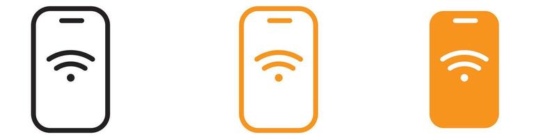 Mobile Internet Icon Set Connectivity Illustrations for Technology and Communication vector