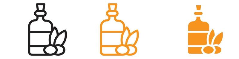 Olive Oil Icon Set Culinary Illustrations for Cooking and Food Projects vector