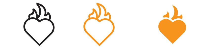 Passion Icon Set Love and Emotion Illustrations for Romance and Expression vector