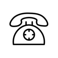 Telephone Icon Set Communication Device Illustrations for Technology and Business vector