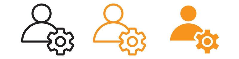 User Management Icon Set Administration Illustrations for Business and HR vector