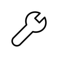 Wrench Icon Set Mechanic Tool Illustrations for Repair and Construction Projects vector