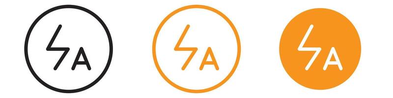 Functional Auto Flash Icon for Photography and Camera-Related Projects vector