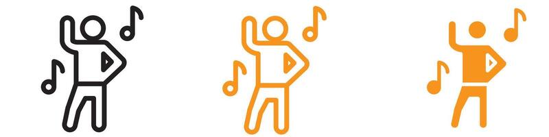 Dance Icon Set Movement and Performance Illustrations for Arts and Entertainment vector