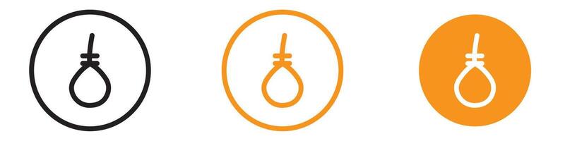 Gallows Icon Set Execution Device Illustrations for Historical and Crime Projects vector