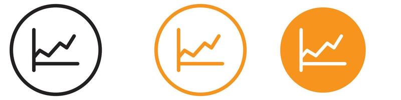 Graph Chart Icon Set Data Visualization Illustrations for Business and Statistics vector