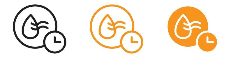 Quick Dry Icon Set Rapid Drying Illustrations for Clothing and Textile Projects vector