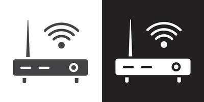 router icon set collection vector
