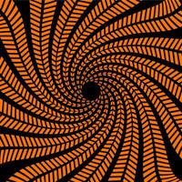Psychedelic hypnotic Halloween spiral pattern vector