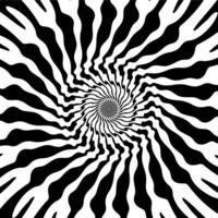 Psychedelic hypnotic spiral pattern hypnosis swirl vector
