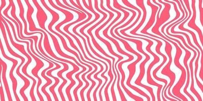 Pink strawberry wavy caramel pattern, background vector