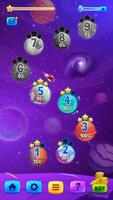 Galaxy space game map screen cartoon gui interface vector