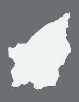 White color San Marino map using single border line on dark background illustration vector