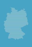 Germany map using blue straight lines pattern on dark background illustration vector