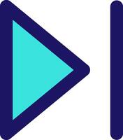 skip forward icon line application software set vector
