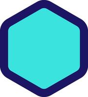 hexagon icon line application software set vector