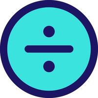 divide circle icon line application software set vector