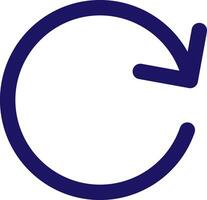 rotate cw icon line application software set vector