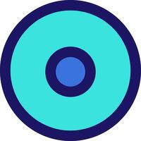 disc cd dvd icon line application software set vector