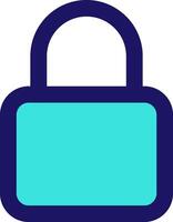 lock security icon line application software set vector